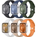 Maledan Compatible with Apple Watch Strap Series 10 9 8 7 6 5 4 3 SE 2 Ultra 2 Men Women, Soft Silicone Straps Sport Band Bracelet for Apple Watch iWatch Bands 40mm 41mm 38mm 42mm 45mm 44mm 46mm 49mm