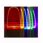 GREENIC 2 Pack Multicolor Night Lights, 7 Color Cycle, Plug in, Auto on Off, 0.5w LED Nightlight