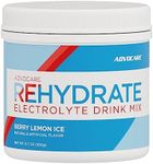 AdvoCare Rehydrate Electrolyte Drink Mix - Hydration & Recovery Drink with Sodium, Potassium & More - Berry Lemon Ice, 12.7 oz
