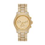 Michael Kors Stainless Steel Analog Gold Dial Women Watch-Mk7435, Gold Band