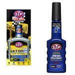 STP Ultra 5 in 1 Diesel Fuel System Cleaner, Concentrated Cleaning Power, Car Accessories, 400 ml & GST54200EN Diesel Treatment 200 ml