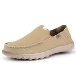 Kickback Couch Classic - Mens Shoes - Colour Gravel - Lightweight Slip On Canvas Shoes Men - Loafers for Men - All Day Comfort - Slip On or Slide in Mens Casual Shoes - Size UK 9