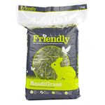 Friendly ReadiGrass Rabbit Food Dried Grass High Fibre Small Animal Food for Rabbits and Guinea Pigs, Natural and Nutritous Foraging Feed Hay Alternative - 1KG