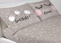 Web Linen Pair of Pillow Cases 100% Cotton, Pillow Cases with Side Buttons 52x82, Dream Beige