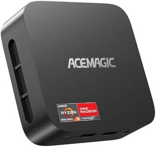 K1 Mini PC, AMD Ryzen 5 7430U (6C/12T, Fino a 4.3 GHz), Mini Computer Desktop 16GB DDR4 RAM 512GB M.2 2280 SSD,AMD Radeon™ Graphics 1800MHz, BT 5.2/WIFI 6/Type-C/per Ufficio, Studio,Business