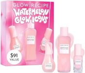 Glow Recipe Watermelon Glow Icons Skin Care Gift Set - Niacinamide Dew Drops Face Serum + PHA + BHA Pore Minimizing Toner with Hyaluronic Acid + Pink Juice Facial Moisturizer (3 Count)