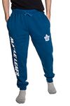 Calhoun Mens NHL Cotton Fleece Jogger Style Sweatpant (Large, Toronto Maple Leafs)