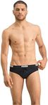 PUMA Swim Logo Men's Swimming Brief Black Swimwear Medium