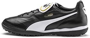 PUMA Unisex King Top Tt Football boots, Puma Black Puma White, 9 UK