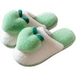 INFISPACE® Unisex Non-Slip Indoor Couple Home Padded Slippers or Spa Slippers (Mint, 6)