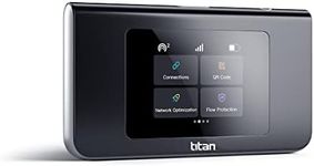 Titan Mobile | 4G LTE WiFi Mobile Hotspot | Global Coverage | Up to 10 Connected Devices | Rapid Carrier Switch Technology | All Three Major Carriers | New Cloud SIM Technology, No SIM Card Needed