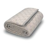 ACUSHLA Merino Wool Blanket - Soft Warm Thick Washable Large Bed Couch Camping Outdoor Travel Throw Blanket All Weather, Plaid Grey 79X63