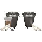 Value Twin Pack, 2 x 27L Litres Bokashi Compost Bins, Organic Composter, Composting Kit, NEW