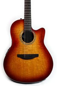 Ovation Celebrity Standard CS24P-FMYR-G Mid-Depth Acoustic-Electric Guitar - Flame Myrtle Wood