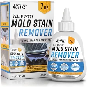 ACTIVE Mold Stain Remover Gel Cleaner Heavy Duty Stain Cleaner for Front Loader Washing Machine Seal, Bathroom Grout, Shower, Caulk - Front Load Washer Cleaning Solution - 7 Fl Oz