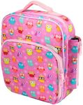 Insulated Lunch Box w Snack Pocket & Water Bottle Holder- Girls or Kids School Lunchbox Tote Keeps Food Hotter or Colder Longer- Reusable Bag Fits Most Bento Boxes Ice Packs Nesting Containers - Owl