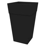 Bloem Planter, Cardboard, Black, 25"