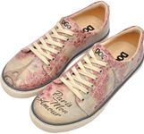 DOGO Vegan Leather Sneakers for Women - Handmade and Unique Fashion Sneakers for Women, Paris Mon Amour Design, 9