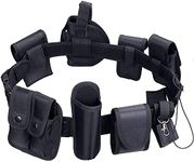 Gulacoo Law Enforcement Utility Tactical Belt,Collection 10 in 1 Heavy Nylon Combat Officer Equipment Duty Belt