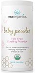 Talc Free Baby Powder 90ml USDA Certified Organic Dusting Powder by Honeybuns Non-GMO, Cruelty Free, Natural and Organic Baby Products.