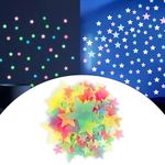 Party Propz Glow in Dark Stars Radium Wall Sticker - Pack of 100 Pcs, Wall Decor Stars Radium Sticker for Kids Room & Bedroom | Night Glow Decorative Wall Sticker