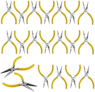 ENIPEDITA 20 Pcs Mini Needle Nose Pliers 5 Inch Small Spring Loaded Thin Needle Nose Pliers for Electronics, Precision Crafting, Jewelry Making and More