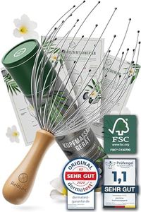 HELDSON® Premium Head Massage Spider 28 Fingers - FSC®100% - Head Massager - Head Massager - Head Massage & Hair Massage - Scalp Massager - Head Scratcher - Wellness Gift