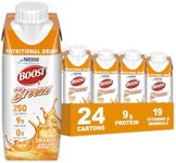 BOOST Breeze Clear Nutritional Drink, 9g Protein, 250 Nutrient-Rich Calories, Orange, 8 fl oz (Pack of 24)