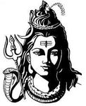 KREEPO Lord of Shiva god Sticker for Car, Bike,Truck- All Car Vinyl Decal (Black)