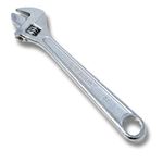 StrongShop 12-inch Adjustable Wrench, Chrome Finish, Wide Jaw Opening with Hex/Box Wrench Comfort Handle for Plumbing, Auto Repair, Construction, DIY, Weight 812g.