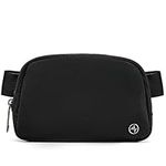 Pander Fanny Pack Everywhere Belt Bag, Bum Bag Crossbody Bags for Women Designer (Black Polyester, One Size)