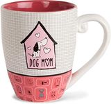 Pavilion Gift Company Dog Mom Coffee Mug Tea Cup, 20 oz, Pink