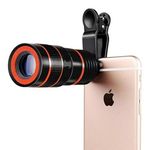 Drumstone 12X Zoom Telescope Lens Kit for Mobile Camer with DSLR Blur Background & Wide Angle Effect Lens Compatible for All Smartphones