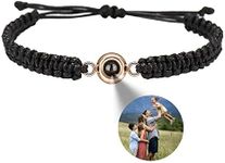 Smarow Custom Bracelets with Picture inside, Custom Circle Photo Projection Bracelet Customized Picture,Bracelet Personalized Photo,Projection Bracelets with Photos,Memorial for Women/Men/Family