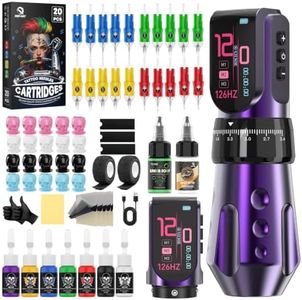 UINK T9Pro Wireless Tattoo Machine Kit 7-Stroke Pen Set