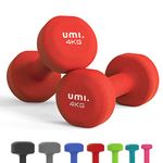 Umi Weights for Women Men,Hand Weights for women,Dumbbells Pair 1kg 2kg 3kg 4kg 5kg Grip- Comfortable to Hold Used for Push ups