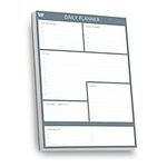 Daily Planner Desk Pad by Clear Mind Concepts® – A4 Size - 100 Undated Tear Off Sheets 120gsm Thick Paper - To Do Checklist Notes for Home Business Office Study Productivity Planning and Organising