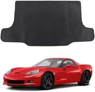 Trunk Liner Cargo Mat for Chevy Corvette C6 2005-2013 Accessories, Interior Cargo Liners, Rear Trunk CAGO Floor Mats, Boot Liner, Custom Dustproof/Odorless/Scratch-Resistant/Washable Trunk Mat, PVC