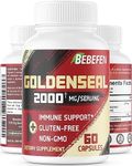 BEBEFEN Goldenseal Root Capsules 2000mg | Traditional Herb Supplement | Concentrated Extract | Vegetarian, Non-GMO