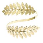 RechicGu Leaf Tree Bracelet Upper Arm Cuff Armlet Bangle Bracelet Armband Greek Roman Laurel Christmas Tree Leaf Festival Bridal, Polycarbonate