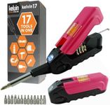 Kelvin Tools - Kelvin 17 Urban Screwdriver Set, All in One Everyday Multitool Screwdriver, Multi-Tip, Compact & Universal Precision, 13 Bit Set with Tape Measure, Liquid Level, Hammer and Flashlight