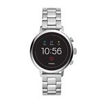 Fossil Women's Gen 4 Venture HR Stainless Steel Touchscreen Smartwatch with Heart Rate, GPS, NFC, and Smartphone Notifications, Silver, 18 millimeters, FTW6017