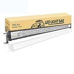 PICAA LED Light Bar 7D Tri-Row 50in 648W Spot Flood Combo Beam LED Work Lights Bar Lamp Light for Car Truck Offroad Driving Lamp SUV UTE 4WD 12V 24V Waterproof Driving Work Lamp 6000K