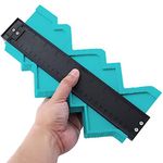 KISUASHI Contour Gauge Profile Duplicator Tool, Plastic Templates Duplication for Measuring Curves, Corners, Irregular Shapes Tiles And Laminate, Precisely Copy any Shaping Outline Profile Ruler (10 Inch)