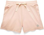 MON CHOU Women’s 100% Organic Peruvian Pima Cotton Shorts – 4" Inseam, Relaxed Fit, Elastic Drawstring Waist – Loungewear (Bloom, X-Small)