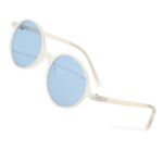 ATOM Polarized 100% UV Protection Kids Sunglasses - Aged between 5-12 Years Children Sunglasses for Boys and Girls (Blue Lens, Cream & Cream)