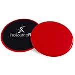 ProsourceFit Core Sliding Exercise Discs, Dual-Sided Sliders for Use on Any Surface at Home or Gym for Full-Body Workouts, Set of 2