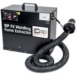 SIP FX Portable Welding Fume Extractor, 3 Stage Air Filter, 1.1kW Motor, 250m³/hr Flow Rate, 85% Filtration, 65dB Noise Level with 2m Adjustable Hose