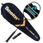 Senston Badminton Racket N80 Single High-grade Carbon-Fiber Badminton Racket,Including Badminton Bag