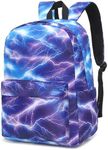 Lightning School Backpack for Teens Girls, Womens College Bookbags Laptop Backpacks